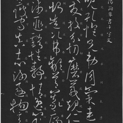 (Tang Dynasty) Ouyang Xun's Cursive Script with Thousand Characters (Missing page) (with marginal notes in regular script)
