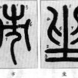 Xiaozhuan's stroke order characteristics (different from Chinese characters)
