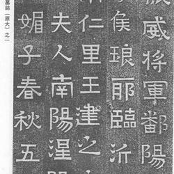 Liu Meizi's epitaph