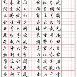 Wu Yusheng Xingkai "Thousand Characters", a rare Xingkai practice handwriting stickers!